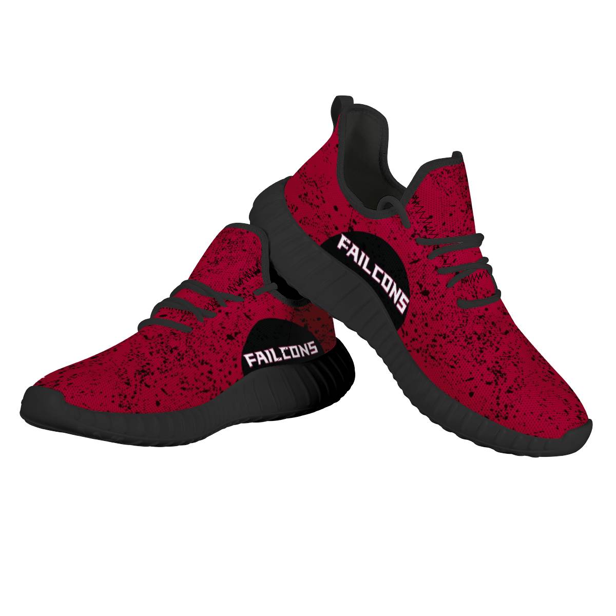 Men's Atlanta Falcons Mesh Knit Sneakers/Shoes 012